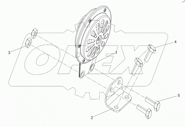  Схема электрического звукового сигнала