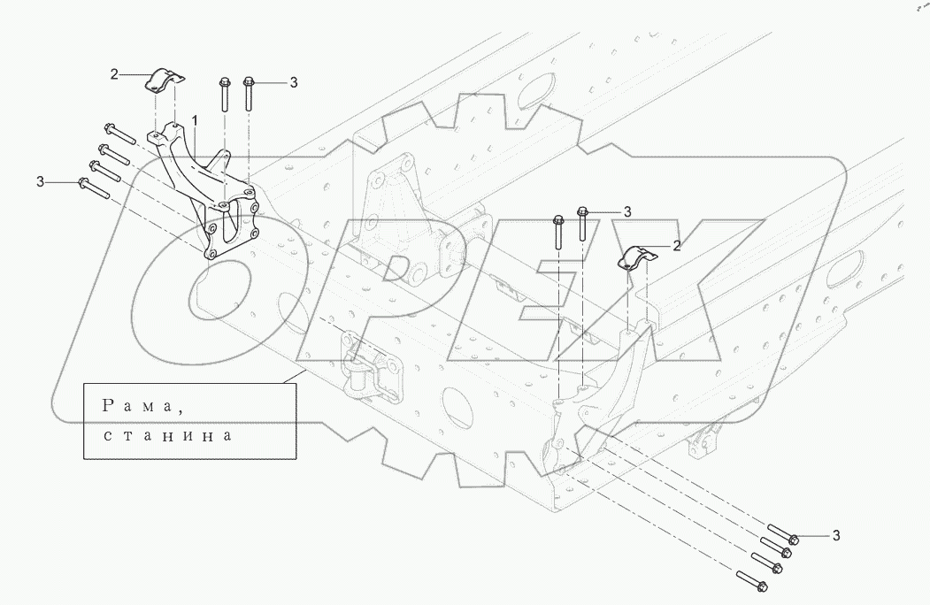  Устройство передней подвески кабины (II)