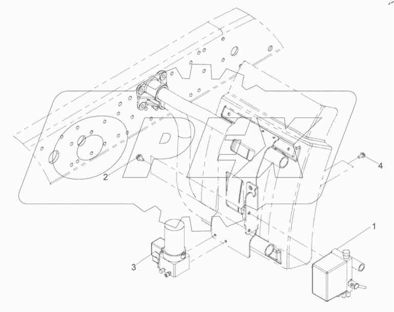  Устройство контроля опрокидывания кабины (I)
