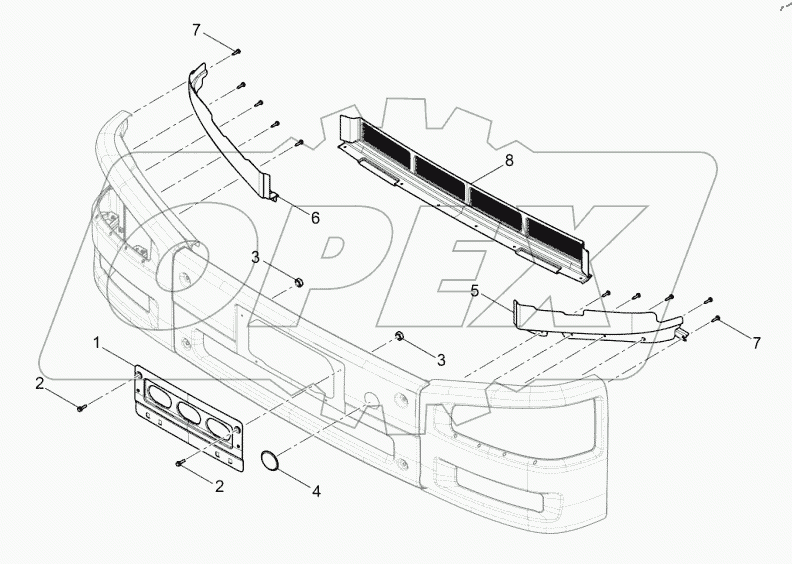  Передний бампер (I)
