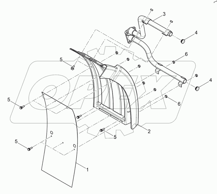  Заднее крыло