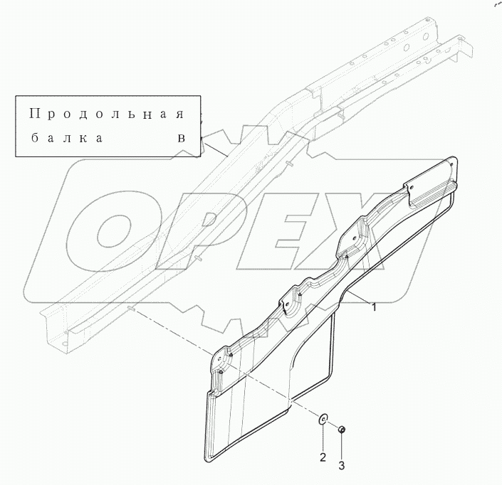  Боковой дефлектор двигателя