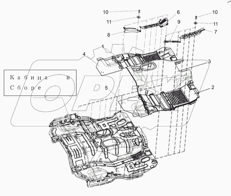  Коврик в сборе