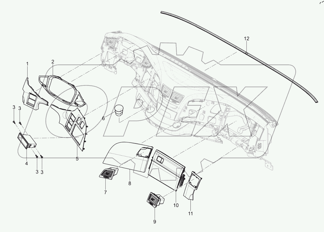  Приборная панель (V)