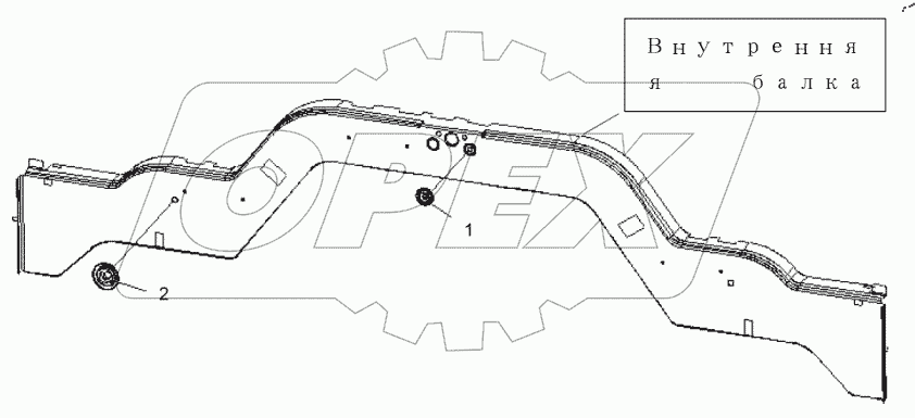  Заглушка отверстия в задней стенке