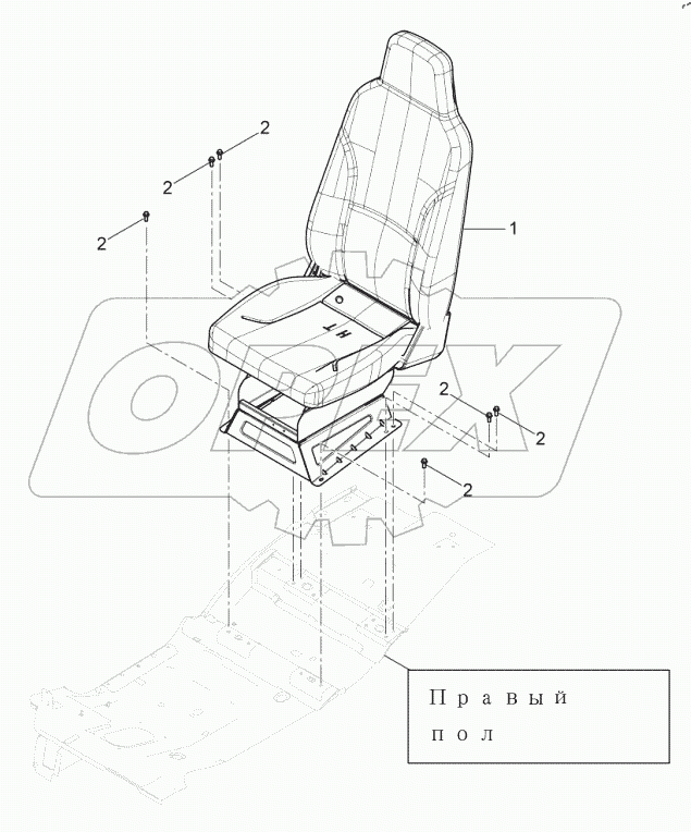  Переднее сидение