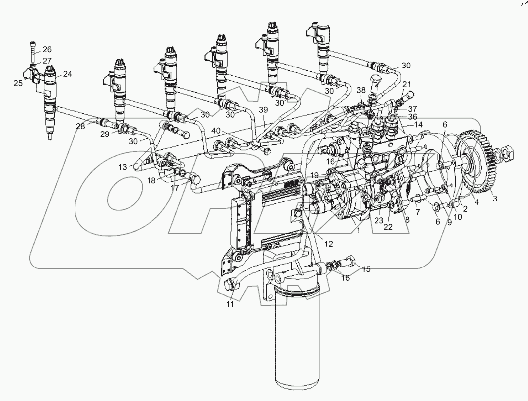 Система подачи масла