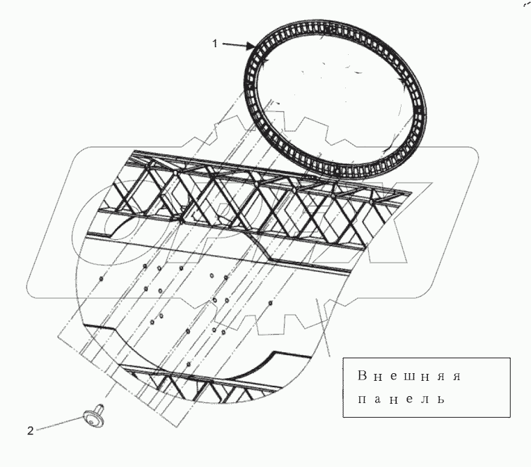  Фронтальный логотип – на внешней передней панели