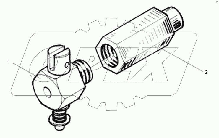  Сливной кран