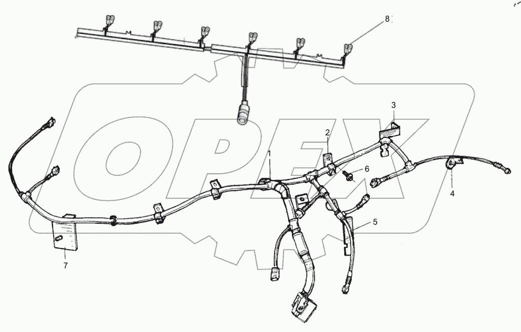  Жгут электропроводки двигателя