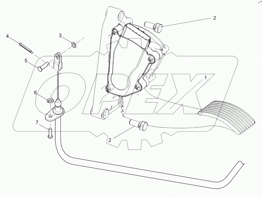  Педаль акселератора (педаль газа)