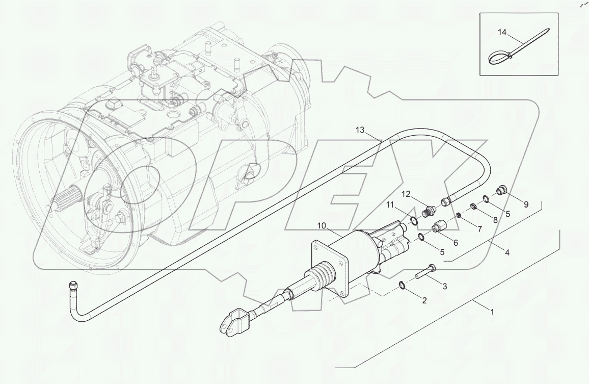  Бустерный насос сцепления в сборе