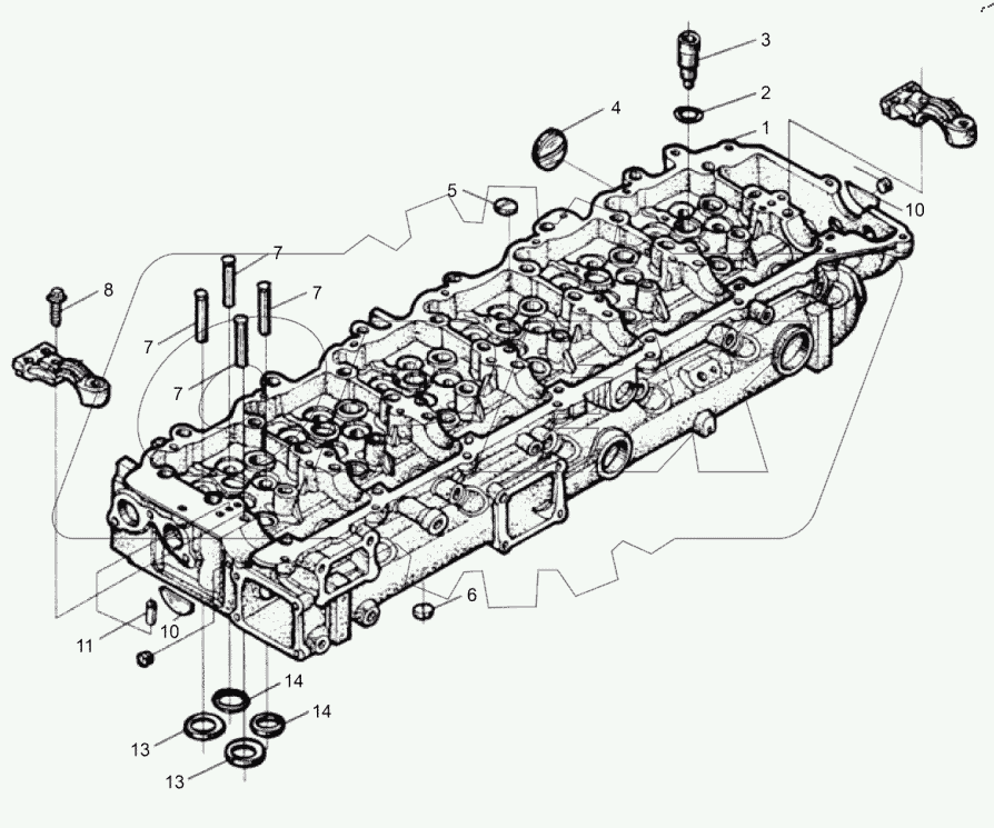  Головка блока цилиндров в сборе