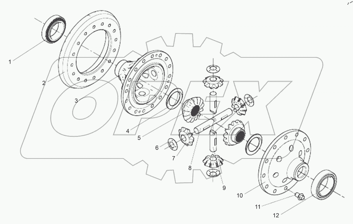  Дифференциал заднего моста в сборе