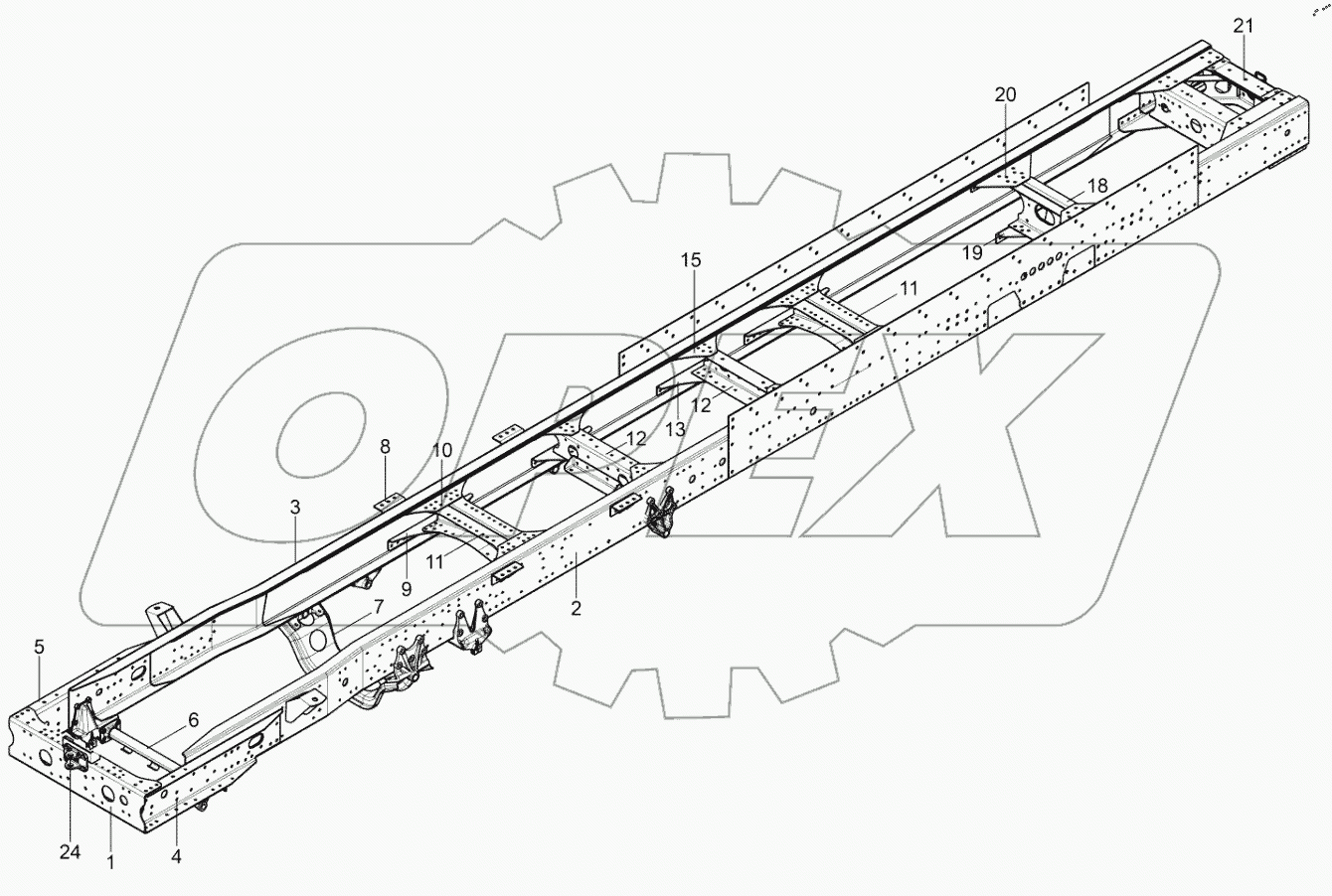  Модуль рамы автомобиля