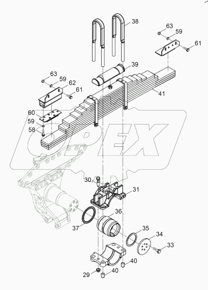  Схема задней подвески