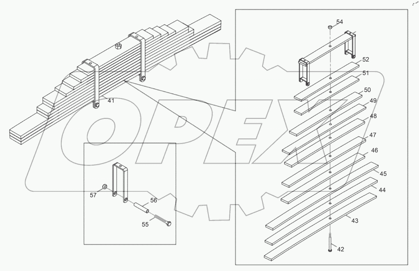  Схема задней подвески