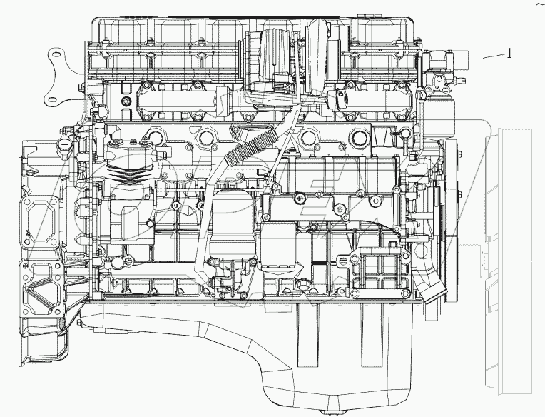  Двигатель (правая схема)