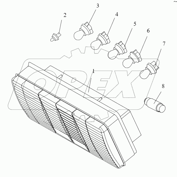  Задние комбинированные фонари
