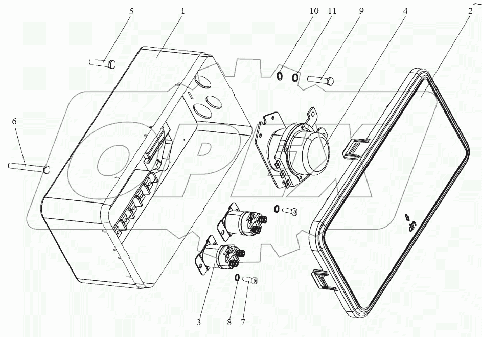  Распределительная коробка с комплектующими