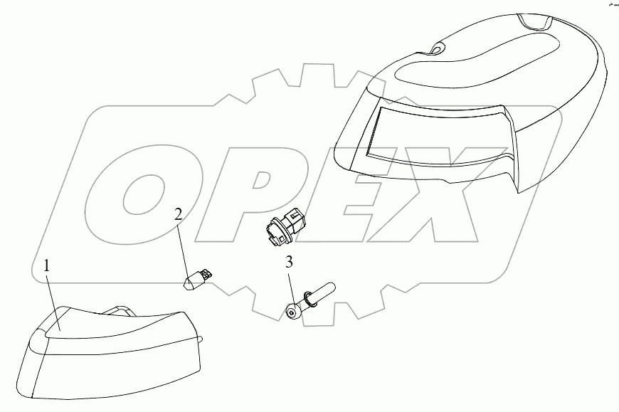  Передние габаритные фонари