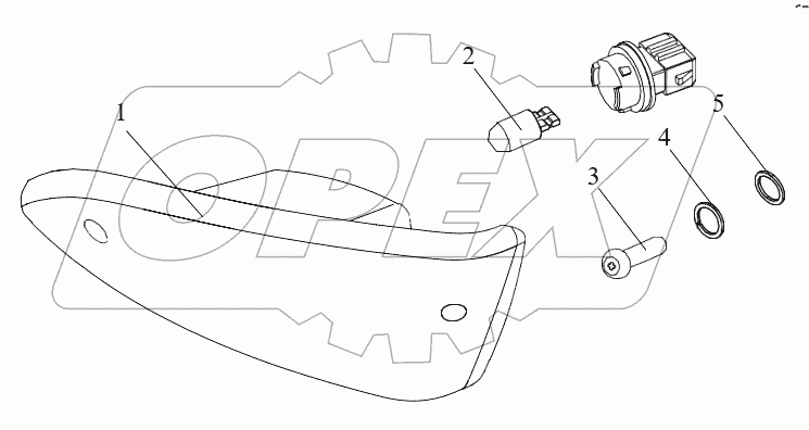  Задние контурные фонари