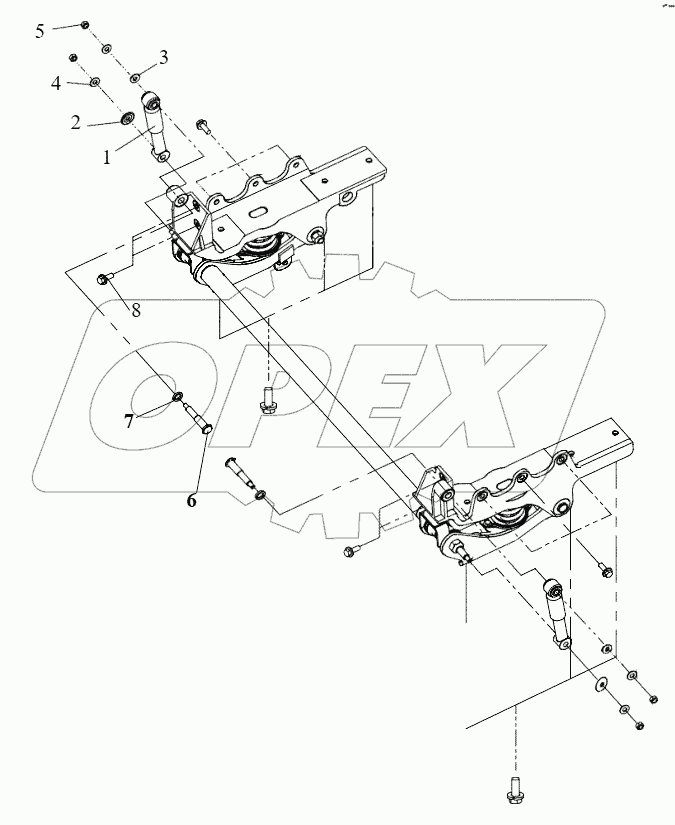  Передняя подвеска кабины (II)