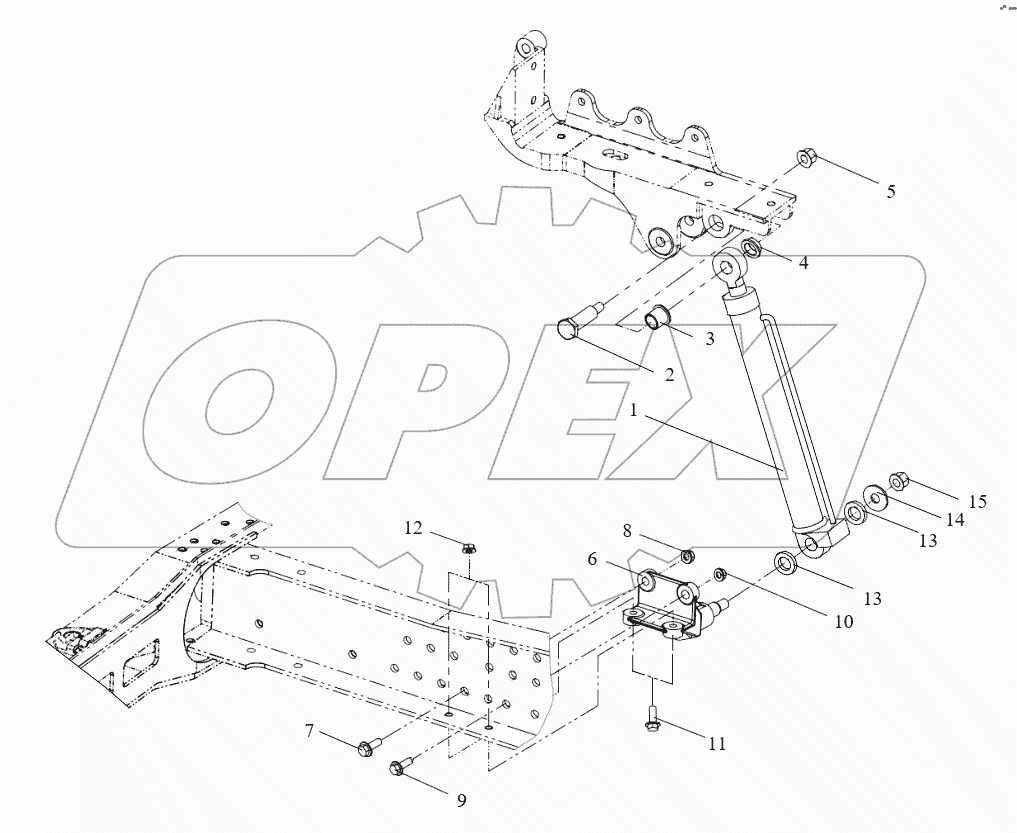  Задняя подвеска кабины (III)