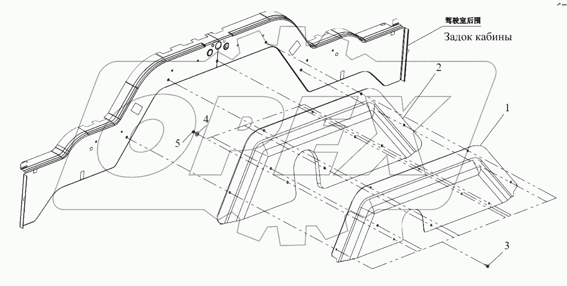  Задняя звукоизоляционная накладка двигателя