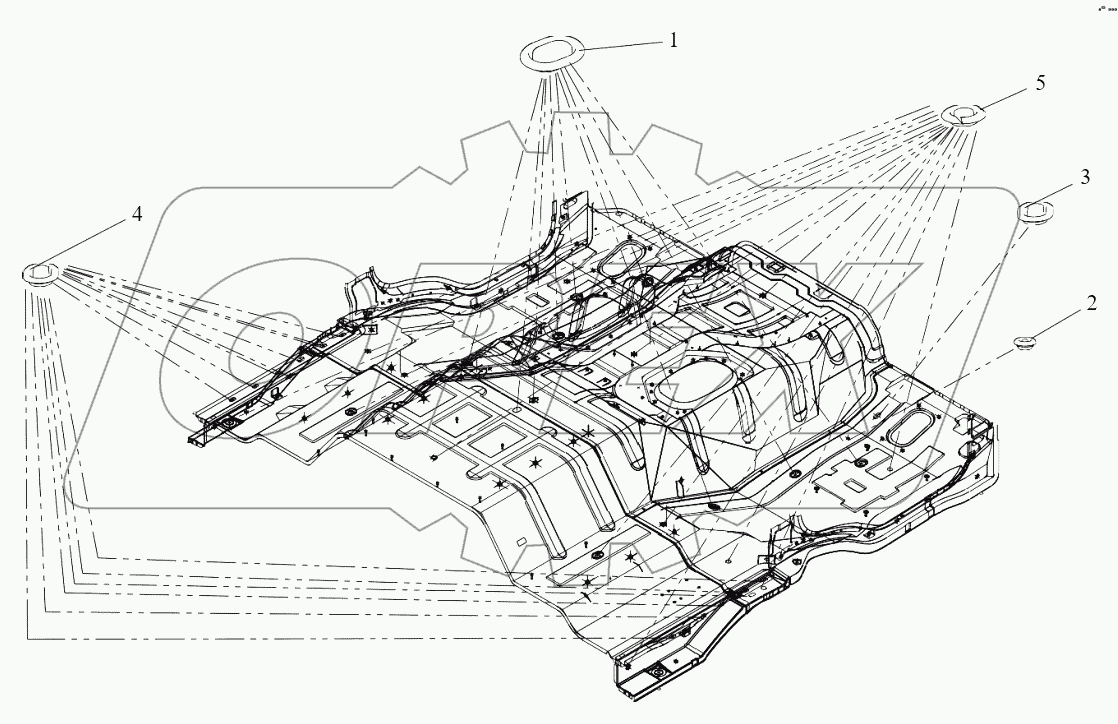  Заглушки отверстий пола