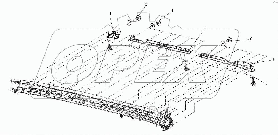  Молдинги наружной панели передка