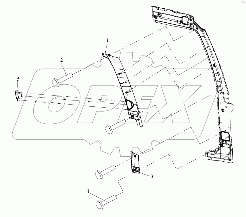  Обшивки передних стоек