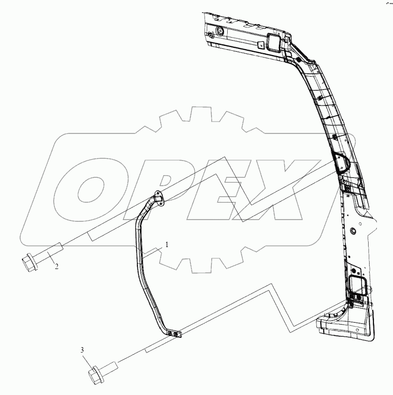  Передние посадочные поручни