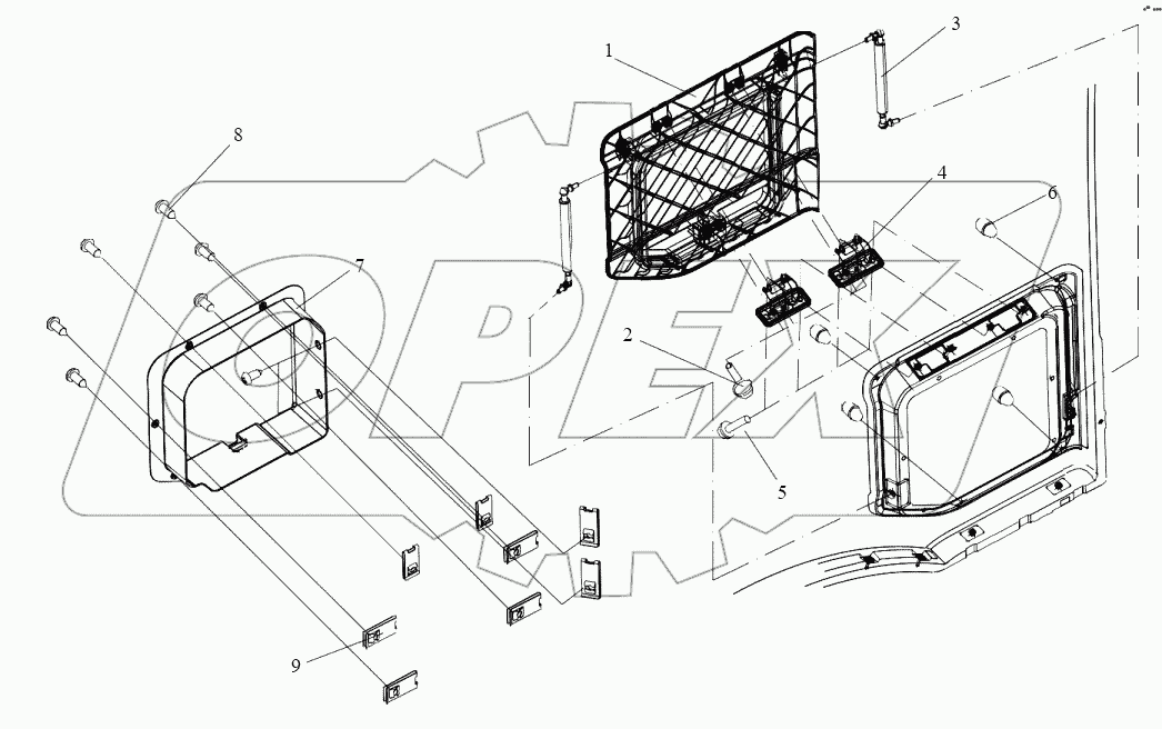  Боковой инструментальный ящик