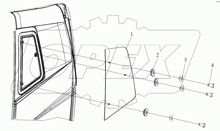  Боковые стекла
