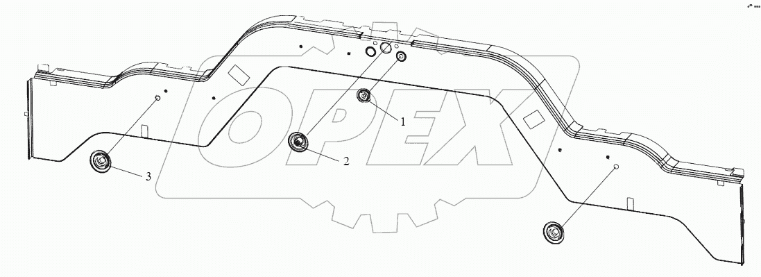  Заглушки отверстий в панели задка