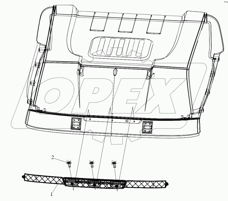  Держатель фонаря безопасного обгона
