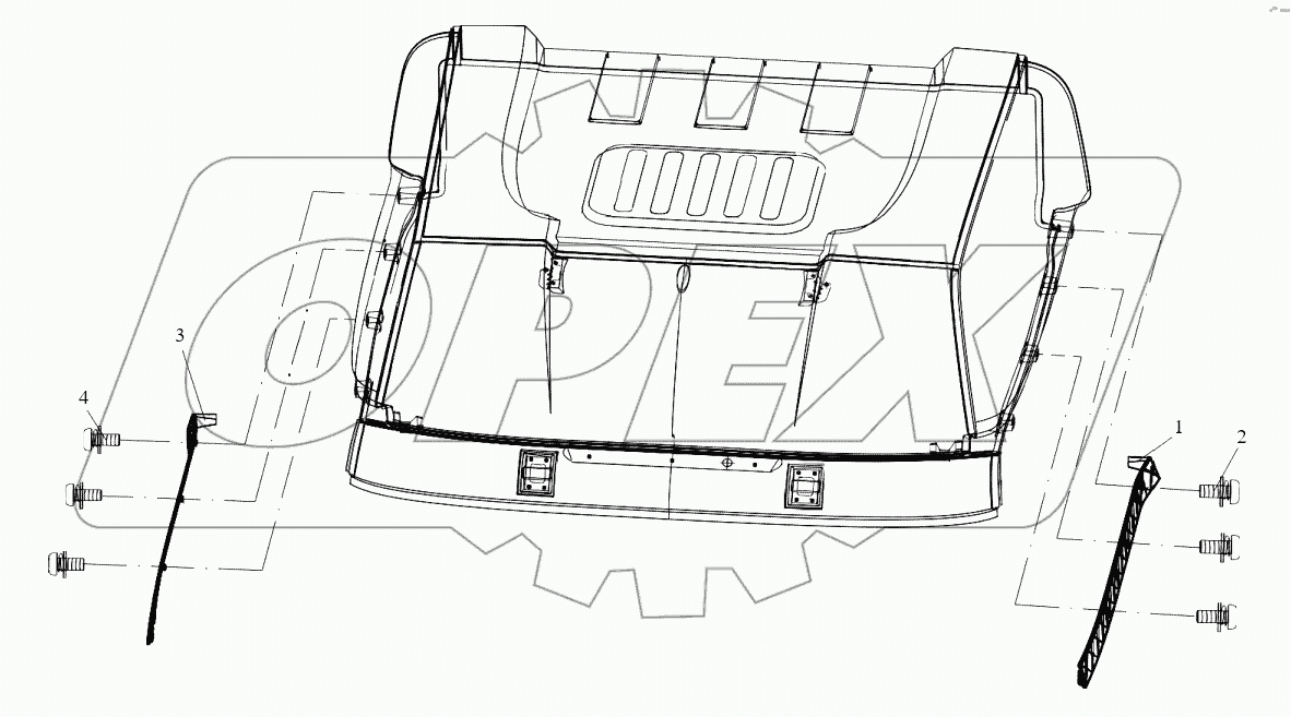  Молдинги крыши
