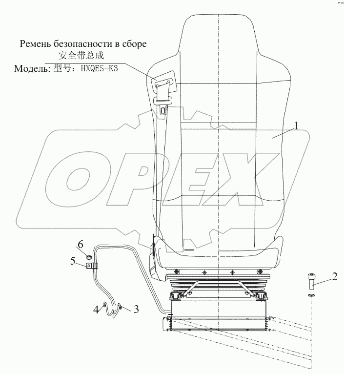  Водительское сиденье