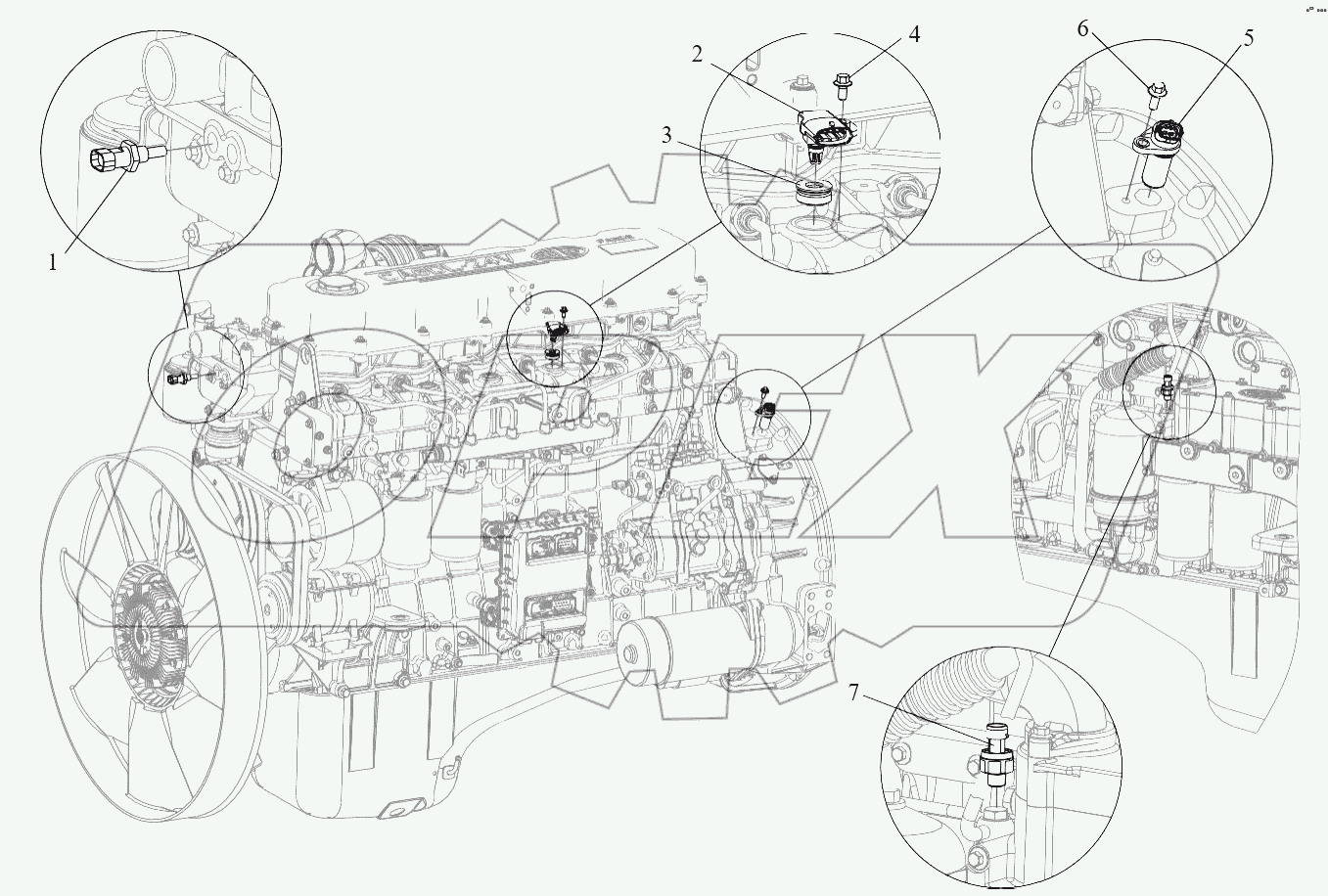  Датчики электронной системы управления