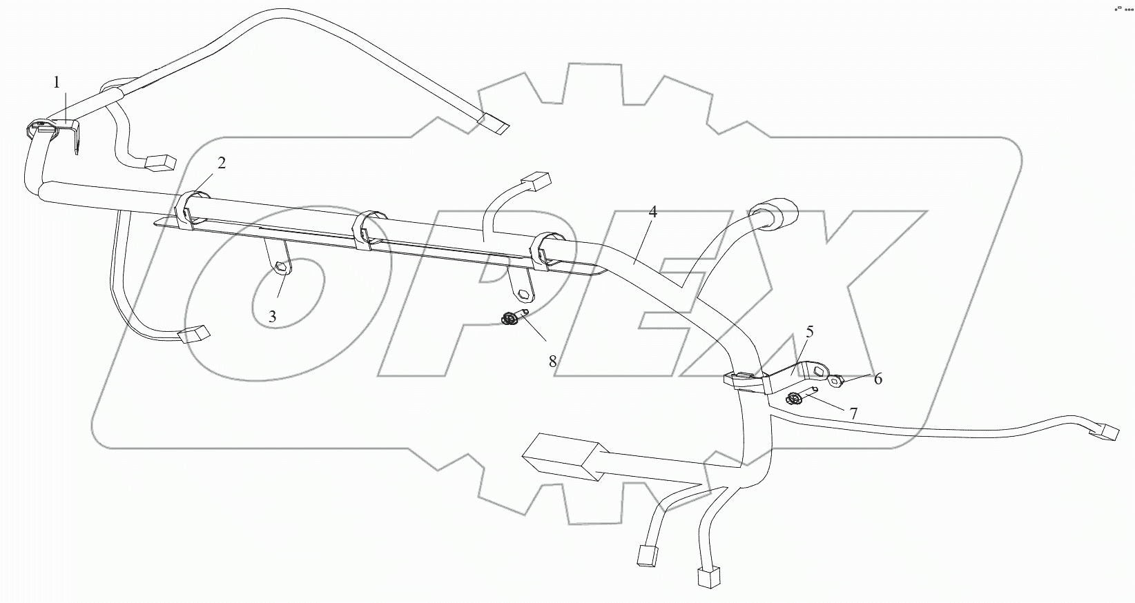  Пучок проводов двигателя