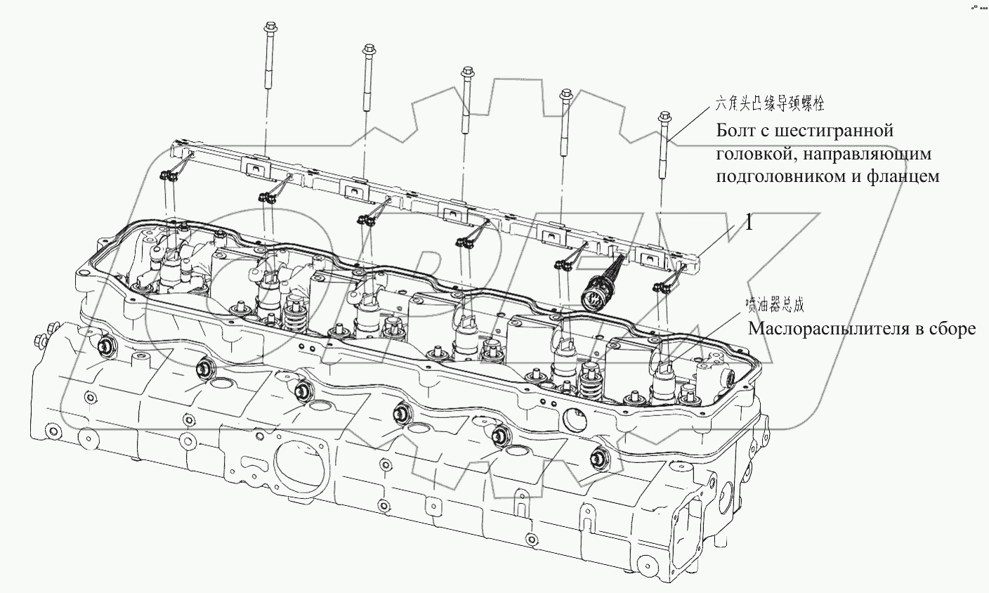  Пучок проводов форсунок