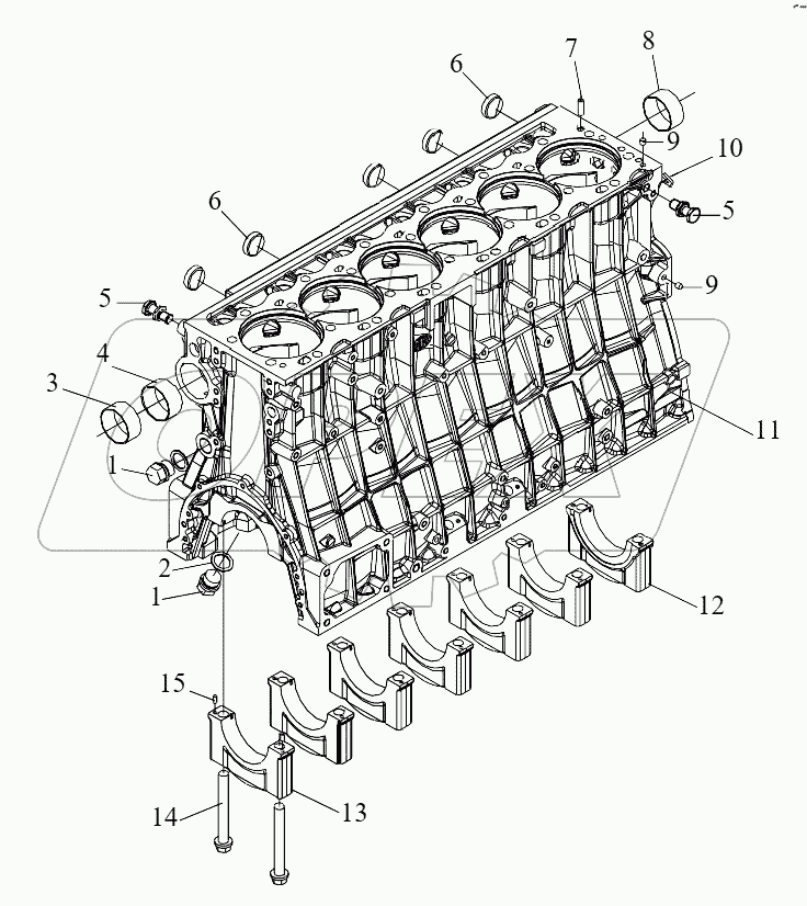  Блок цилиндров