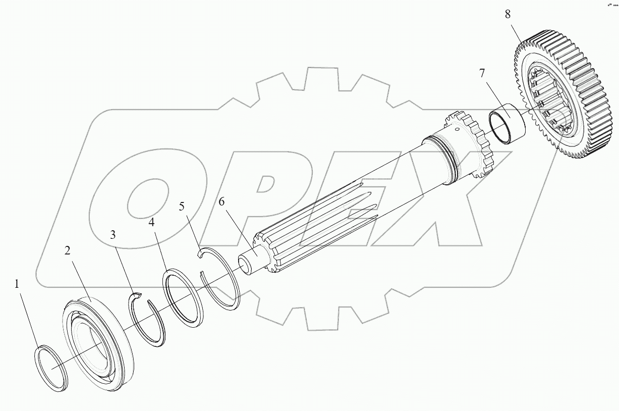  Первичный вал (КПП CA10TA160M)