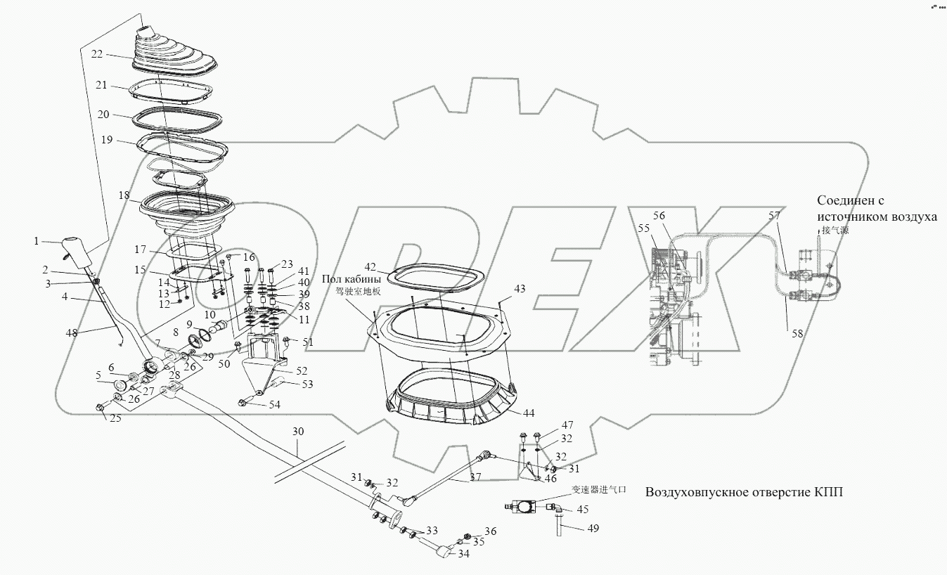  Механизм управления переключением передач