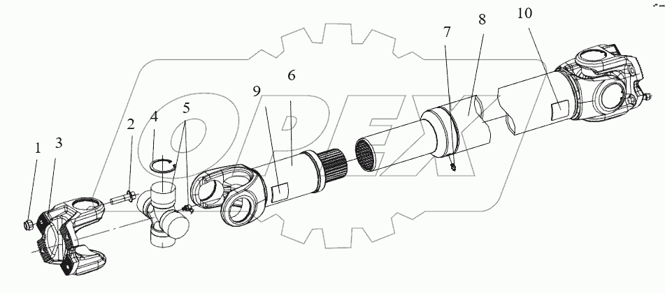  Промежуточный приводной вал