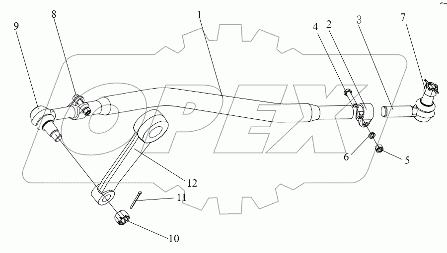  Продольная рулевая тяга