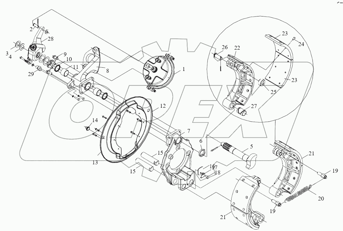  Тормозные механизмы передних колес