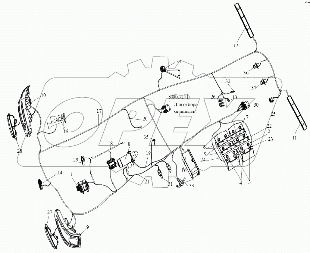  Электрооборудование шасси