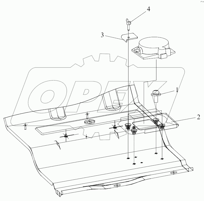  Кронштейн домкрата